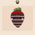 Hand-Knit Strawberry Dog Toy — Organic Cotton, Made in the USA